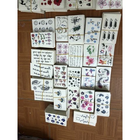 Combo 50 Hình Xăm Dán Mini Chất Lượng Cao - Phụ Kiện Thời Trang Độc Đáo, Quà Tặng Thú Vị