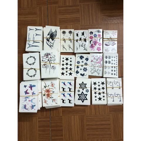 Combo 50 Hình Xăm Dán Mini Chất Lượng Cao - Phụ Kiện Thời Trang Độc Đáo, Quà Tặng Thú Vị