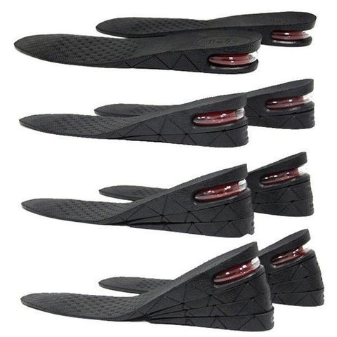Đế lót giày tăng chiều cao màu đen (1 đôi) tự cắt 3cm-5cm-7cm - Phụ kiện thời trang tiện lợi cho bạn cao thêm tự tin hơn