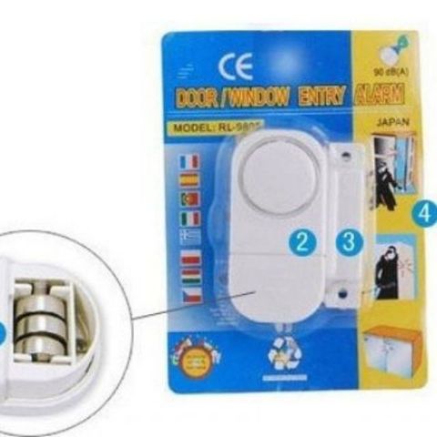 Chuông Chống Trộm Alarm 2 Bộ - Thiết Bị Bảo Vệ An Toàn Cho Gia Đình, Dễ Lắp Đặt và Sử Dụng