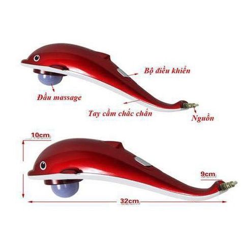 Máy Massage Cầm Tay Cá Heo - Thư Giãn Giảm Căng Thẳng Đau Nhức Cho Người Cao Tuổi và Dân Văn Phòng