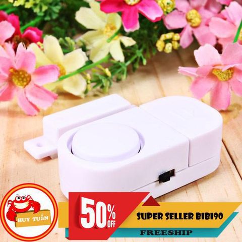 Chuông Báo Động Chống Trộm Nhỏ Gọn 105dB - Thiết Bị An Ninh Thông Minh Cho Cửa Ra Vào và Cửa Sổ, Dễ Dàng Cài Đặt