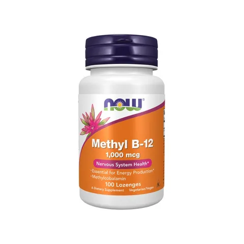 NOW Foods Methyl B-12 1000 mcg – Viên Ngậm Dưới Lưỡi Hỗ Trợ Thần Kinh & Tạo Máu 592672