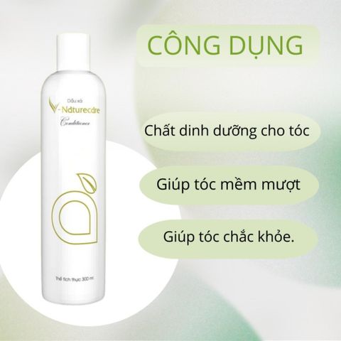 Dầu Xả V-Naturecare 300ml - Dưỡng Tóc Mềm Mượt, Cấp Ẩm Tự Nhiên An Toàn Cho Mọi Loại Tóc, Không Chứa Paraben và Silicon
