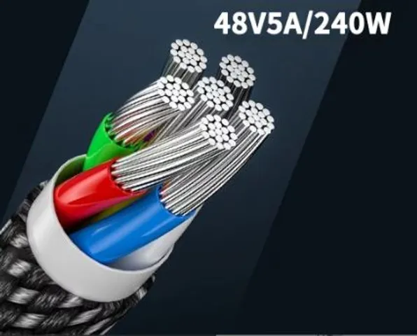 Cáp Sạc Nhanh 240W USB Type C - Tương Thích Samsung, Xiaomi, Oppo, Vivo - Dây Bện Nylon Chất Lượng, Tốc Độ Sạc Siêu Tốc