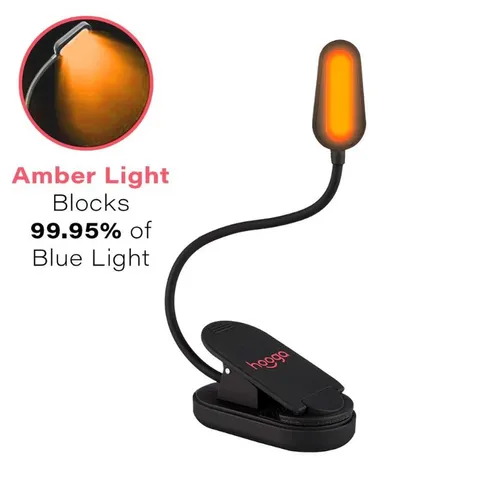 [Hàng xuất Mỹ] Đèn LED đọc sách ánh sáng hổ phách, chặn ánh sáng xanh và thân thiện với giấc ngủ 596589