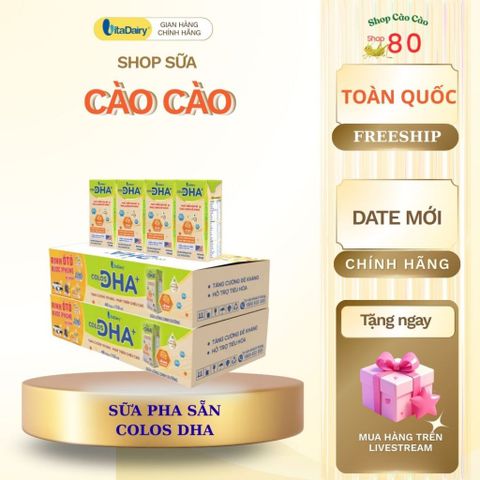 Sữa Dinh Dưỡng Colos DHA+ Pha Sẵn - Tăng Cường Trí Não, Phát Triển Chiều Cao, Hương Vị Tự Nhiên, Hỗ Trợ Đề Kháng, Dưỡng Chất Cao Cấp