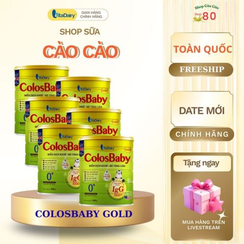 Sữa Công Thức ColosBaby Gold 0-12 Tháng 800G - Tăng Cường Miễn Dịch, Hỗ Trợ Tăng Cân, Dinh Dưỡng Toàn Diện Cho Bé