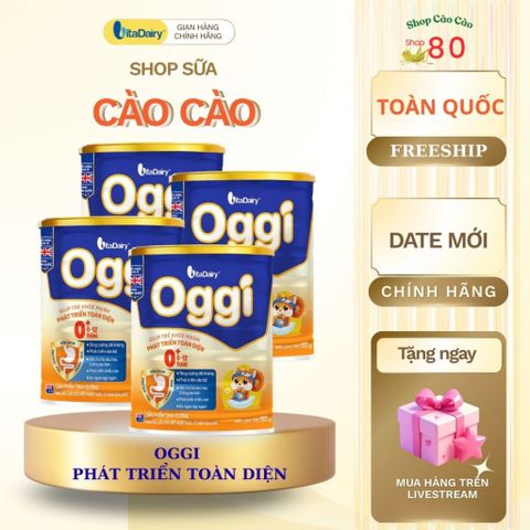Combo Dinh Dưỡng Oggi 6-12 Tháng L800g (Màu Cam) - Tăng Cường Đề Kháng, Phát Triển Não Bộ, Giúp Bé Khoẻ Mạnh, Ngủ Ngon