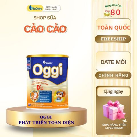Combo Dinh Dưỡng Oggi 6-12 Tháng L800g (Màu Cam) - Tăng Cường Đề Kháng, Phát Triển Não Bộ, Giúp Bé Khoẻ Mạnh, Ngủ Ngon