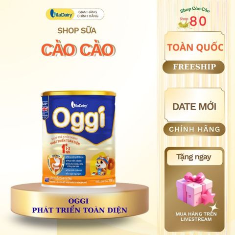 Combo Dinh Dưỡng Oggi 6-12 Tháng L800g (Màu Cam) - Tăng Cường Đề Kháng, Phát Triển Não Bộ, Giúp Bé Khoẻ Mạnh, Ngủ Ngon