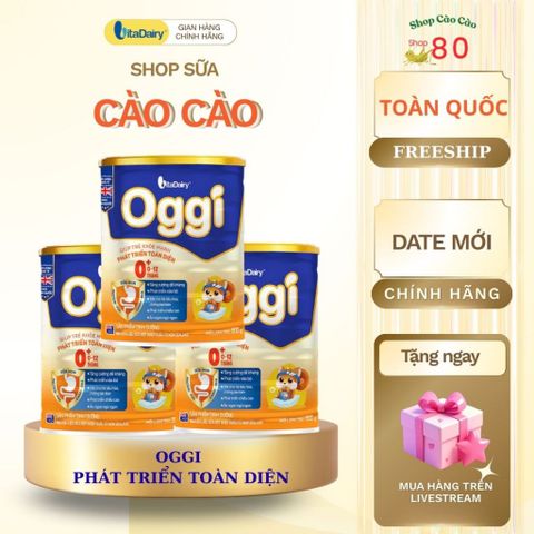 Combo Dinh Dưỡng Oggi 6-12 Tháng L800g (Màu Cam) - Tăng Cường Đề Kháng, Phát Triển Não Bộ, Giúp Bé Khoẻ Mạnh, Ngủ Ngon