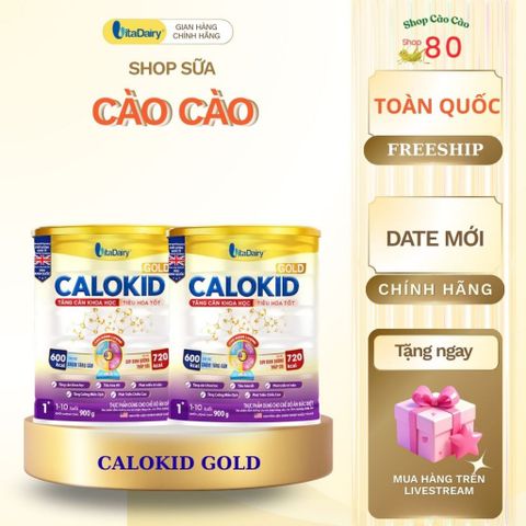 Sữa Bột Calokid Gold L900g - Hỗ Trợ Tăng Cân, Cải Thiện Miễn Dịch Cho Bé - Dinh Dưỡng Toàn Diện, Tiêu Hóa Tốt