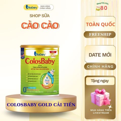 Sữa Công Thức ColosBaby Gold 800g - Tăng cường đề kháng, phát triển chiều cao và hỗ trợ tiêu hóa cho trẻ sơ sinh, hàng chính hãng Vitadairy