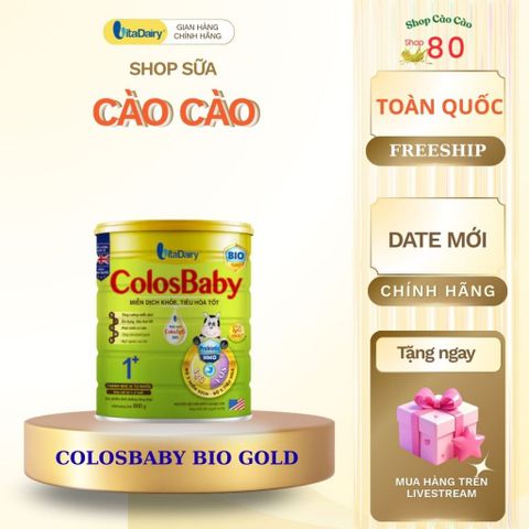 Sữa Công Thức Hỗ Trợ Tiêu Hóa ColosBaby Bio L800g - Dinh Dưỡng Tăng Cường Miễn Dịch và Phát Triển Trí Não Cho Bé 0-12 Tháng