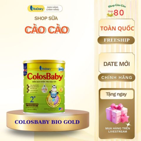 Sữa Công Thức Hỗ Trợ Tiêu Hóa ColosBaby Bio L800g - Dinh Dưỡng Tăng Cường Miễn Dịch và Phát Triển Trí Não Cho Bé 0-12 Tháng