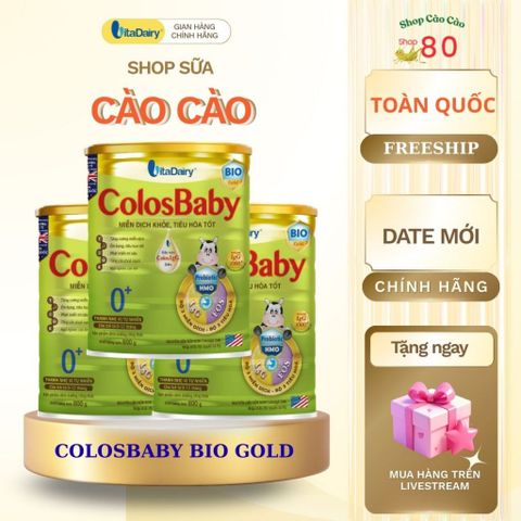 Sữa Công Thức Hỗ Trợ Tiêu Hóa ColosBaby Bio L800g - Dinh Dưỡng Tăng Cường Miễn Dịch và Phát Triển Trí Não Cho Bé 0-12 Tháng
