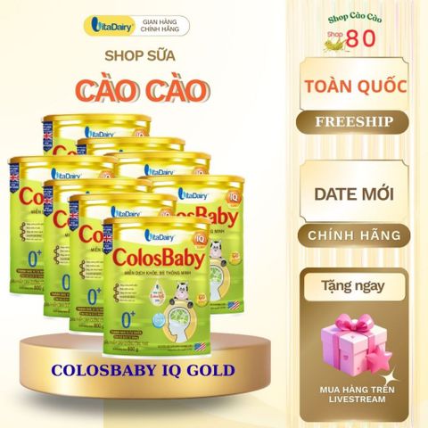 Sữa Bột Colosbaby IQ Gold 800g - Phát Triển Trí Não, Tăng Cường Miễn Dịch, Tăng Cân Khỏe Mạnh Cho Bé 6-12 Tháng
