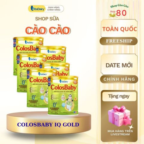 Sữa Bột Colosbaby IQ Gold 800g - Phát Triển Trí Não, Tăng Cường Miễn Dịch, Tăng Cân Khỏe Mạnh Cho Bé 6-12 Tháng
