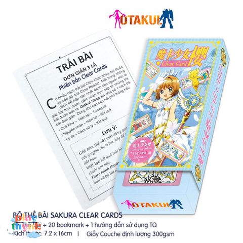 Bộ Bài Tarot Sakura Clear Card - Kỷ Niệm Anime 