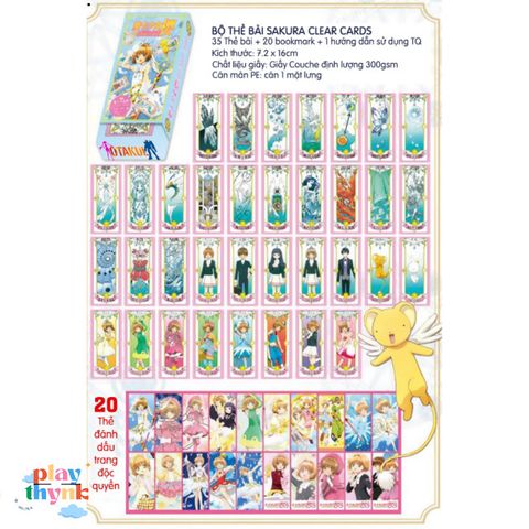 Bộ Bài Tarot Sakura Clear Card - Kỷ Niệm Anime 