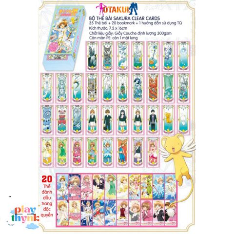 Bộ Bài Tarot Sakura Clear Card - Kỷ Niệm Anime 
