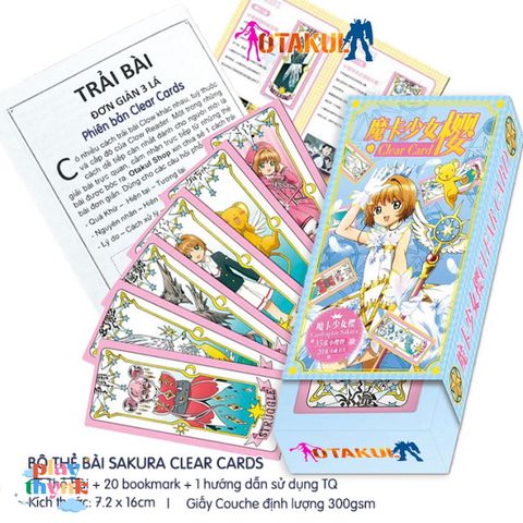 Bộ Bài Tarot Sakura Clear Card - Kỷ Niệm Anime 