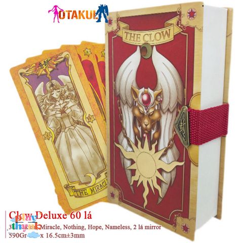 Bộ Bài Clow Deluxe - Thẻ Bài Phép Thuật Cardcaptor Sakura - Quà Tặng Fan Anime Sang Trọng