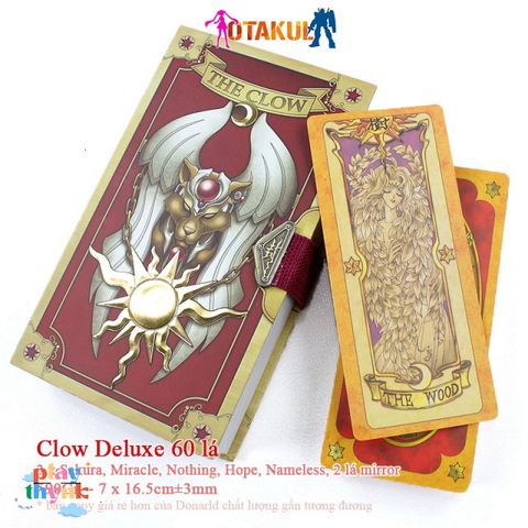 Bộ Bài Clow Deluxe - Thẻ Bài Phép Thuật Cardcaptor Sakura - Quà Tặng Fan Anime Sang Trọng