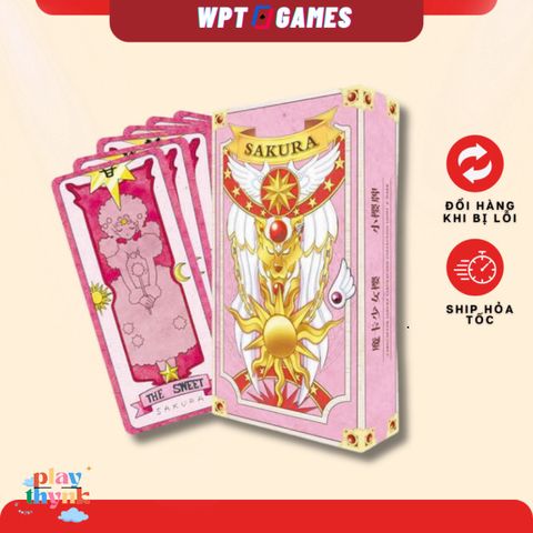 Bộ Bài Tarot Clow Và Sakura Classic - 56 Lá Bài Nghệ Thuật Manga Anime, Kích Thước 7.2x16cm, Quà Tặng Độc Đáo