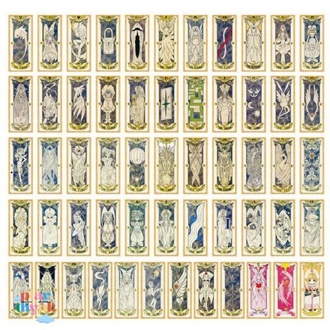 Bộ Bài Tarot Clow Và Sakura Classic - 56 Lá Bài Nghệ Thuật Manga Anime, Kích Thước 7.2x16cm, Quà Tặng Độc Đáo