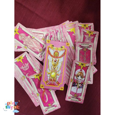 Lá Bài Sakura Mini Lẻ - Thẻ Bài May Mắn Chất Lượng Cao, Từ Bộ Bài Sakura Nhỏ, 56 Lá, Phù Hợp Cho Sưu Tầm