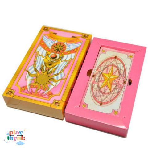Bộ Bài The Clow Sakura - 52 Lá Bài Nghệ Thuật Huyền Bí, Kích Thước 7*16cm, Lấy Cảm Hứng Từ Thế Giới Cổ Tích