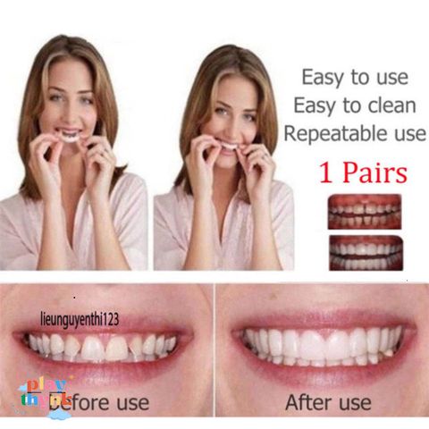 Hàm Răng Giả Silicone Trắng Sáng - Tạo Nụ Cười Duyên Dáng Cho Người Lớn - Phụ Kiện Chăm Sóc Cá Nhân Unisex