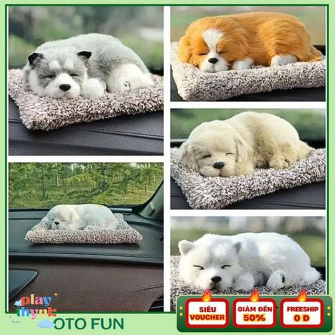 Thú Bông Than Hoạt Tính Khử Mùi Ô Tô - Gấu Trúc, Poodle, Huski, Cat - Phụ Kiện Trang Trí Và Khử Mùi Xe Hơi Chính Hãng