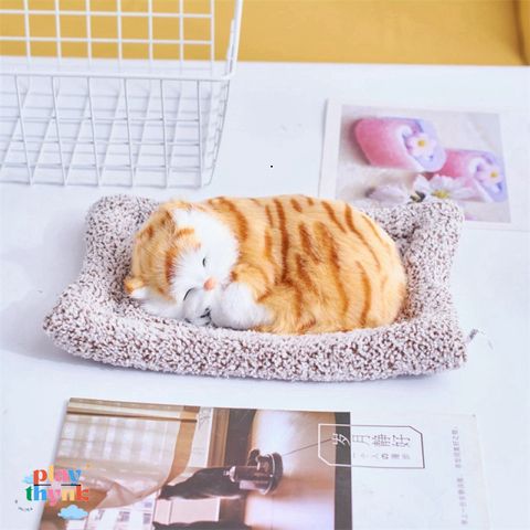 Mèo Bông Khử Mùi Than Hoạt Tính - Trang Trí Xe Hơi Dễ Thương Kích Thước To 27 x 19 CM - Quà Tặng Độc Đáo