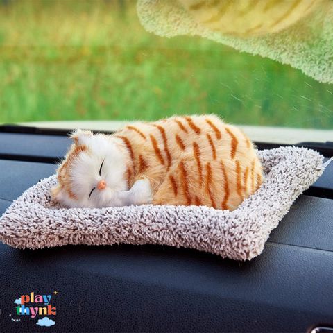 Mèo Bông Khử Mùi Than Hoạt Tính - Trang Trí Xe Hơi Dễ Thương Kích Thước To 27 x 19 CM - Quà Tặng Độc Đáo