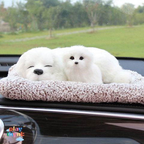 Gấu Bông Khử Mùi Than Hoạt Tính - Deco Trang Trí Ô Tô, Bàn Làm Việc Đáng Yêu Cho Bé - Mèo Chiều Cao 24x20cm