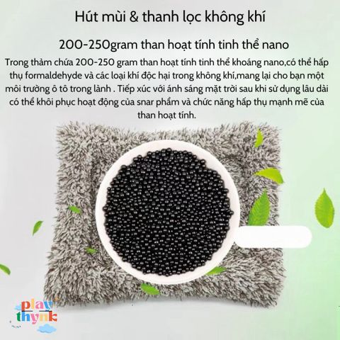 Thú Bông Khử Mùi Ô Tô Chân Thành - Trang Trí Taplo Gấu Trúc, Poodle, Huski - Phụ Kiện Ô Tô Chính Hãng