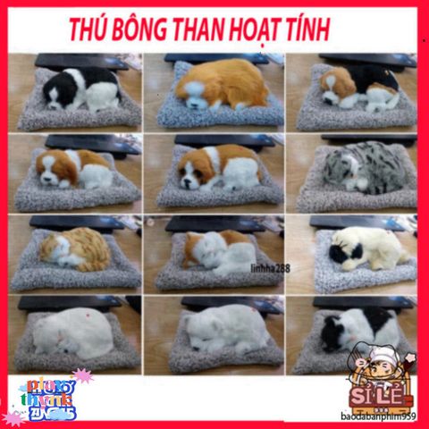 Gấu bông 99% Chó mèo sói to lớn với lõi than hoạt tính, trang trí ô tô cao cấp