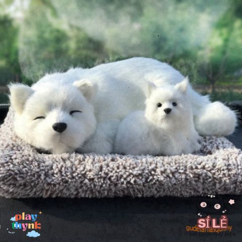 Thú Nhồi Bông Cún Vàng Mẹ Con Shiba Đôi - Khử Mùi Than Hoạt Tính, Lọc Không Khí Trang Trí Xe Hơi Đáng Yêu