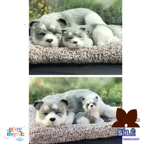 Thú Bông Hỗ Trợ Lọc Không Khí - Gấu Fox Ngộ Nghĩnh với Lõi Than Hoạt Tính Khử Mùi Ô Tô, Phụ Kiện Trang Trí Xe Hơi