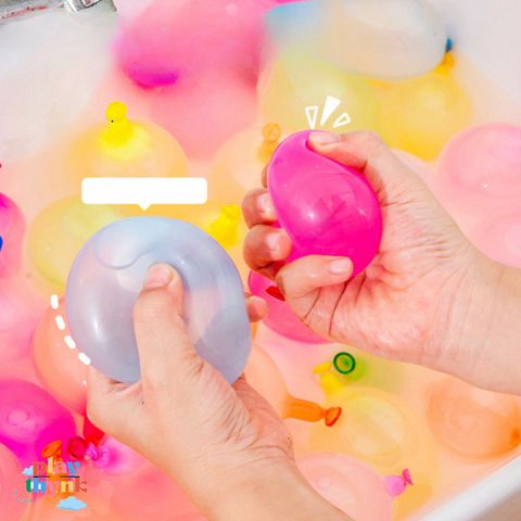 Bóng Nước 111 Quả - Bộ Chơi Vui Chơi Mùa Hè Cho Trẻ Em Kèm Đầu Nối Vòi Nước, Cao Su Thân Thiện Môi Trường