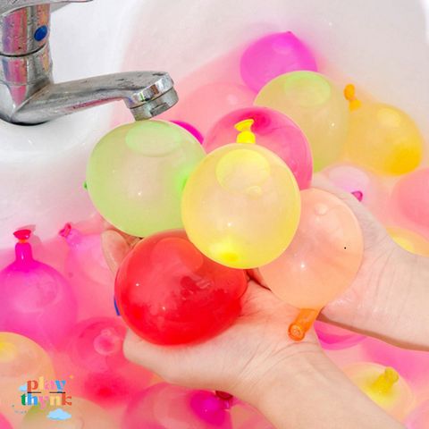 Bóng Nước 111 Quả - Bộ Chơi Vui Chơi Mùa Hè Cho Trẻ Em Kèm Đầu Nối Vòi Nước, Cao Su Thân Thiện Môi Trường
