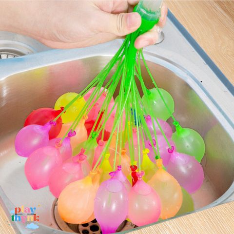 Bóng Nước 111 Quả - Bộ Chơi Vui Chơi Mùa Hè Cho Trẻ Em Kèm Đầu Nối Vòi Nước, Cao Su Thân Thiện Môi Trường