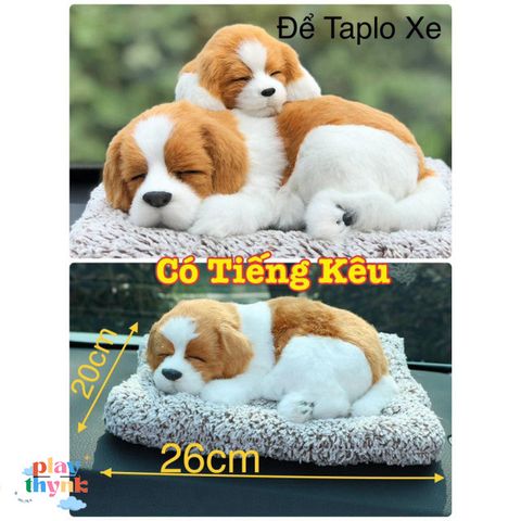 Mô Hình Chó Mèo Bông To Khử Mùi Xe Hơi - Gấu Bông Than Hoạt Tính Trang Trí Taplo Nội Thất Ô Tô 28x20cm
