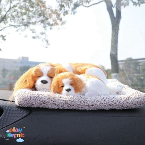 Gấu bông Cún Mẹ Con 99% chó lọc mùi than hoạt tính khử mùi ô tô - Phụ kiện trang trí xe hơi đáng yêu và an toàn cho sức khỏe