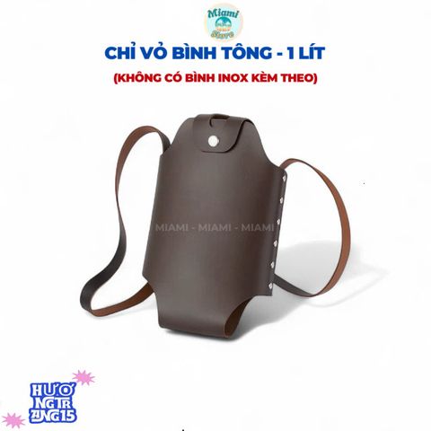 Túi Da Đa Năng Đựng Bình Nước Du Lịch 5L - Phụ Kiện Cắm Trại Bền Bỉ, Dây Đeo Điều Chỉnh, Phong Cách Phiêu Lưu