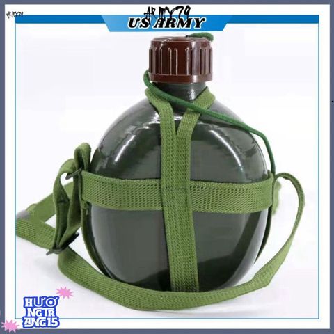 Bình Nhôm Xanh Cổ Điển 1,2L Thể Thao - Bền Bỉ, An Toàn & Dễ Mang Theo Với Dây Đeo Tiện Lợi Cho Dân Phượt