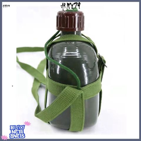 Bình Nhôm Xanh Cổ Điển 1,2L Thể Thao - Bền Bỉ, An Toàn & Dễ Mang Theo Với Dây Đeo Tiện Lợi Cho Dân Phượt